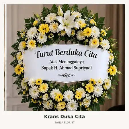 Krans Bunga Duka Permata Hijau